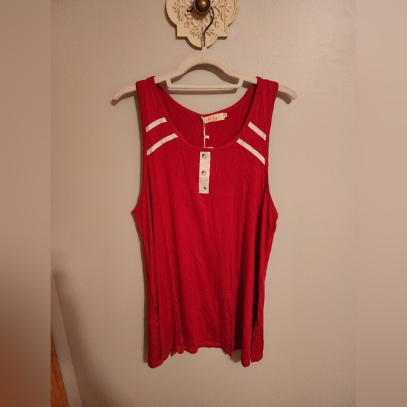 Roshop Red Racer Back Tank Top - Picture 1 of 5